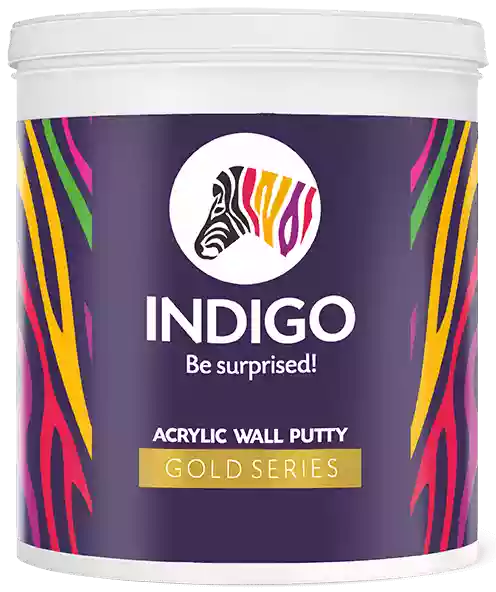 Indigo Paint - Acrylic Wall Putty Gold